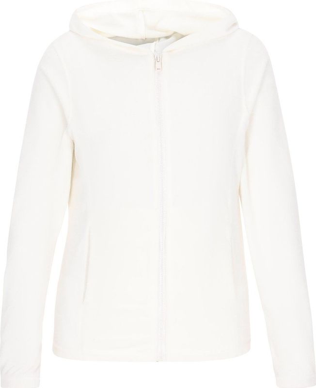 MYMO - Fleece Jas - Wit - Effen - Lange Mouwen