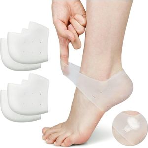 Daity 2 paar - Hielbeschermers, hielbescherming gel, voor hielpijn, hielspoor en plantaire fasciitis; unisex gel hielkussentjes voor pijnverlichting
