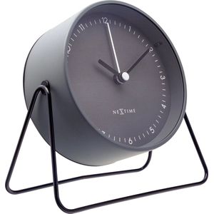 NeXtime - Berlin - Tafel Wekker - Grijs - Metaal