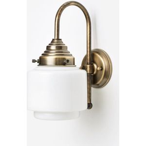 Art Deco Trade - Wandlamp Getrapte Cilinder Small Meander Brons