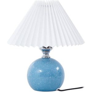 Lindby - Tafellamp - 1licht - Keramiek, kunststof - H: 29 cm - E27 - crème, blauw