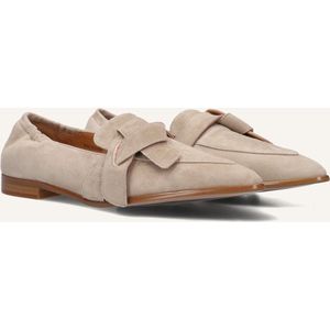 Notre-V - 5672 - Loafers - Beige - Suède - Blokhak 2 cm