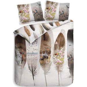 Heckett & Lane Loza Dekbedovertrek - Litsjumeaux - 240x200/220 cm - Root Brown