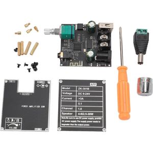 Bluetooth 5.1 Amplifier Card met TPA3110D2 Chip - 30W Mono Amplifier - True WL Stereo Pairing - Audio Power Amplifier Module - Bluetooth AUX USB Input - DIY Speaker System Kit