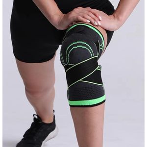 CHPN - Kniebrace - Knieband - Compressieband - Maat 'M' - Knie ondersteuning - Sportbrace - Elastische brace - Met klittenband voor extra ondersteuning
