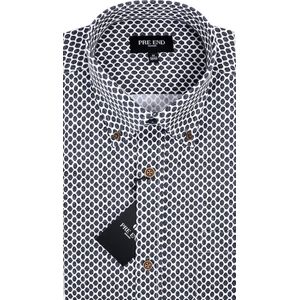 Pre End - Overhemd - 100% Katoen - Regular Fit - Allover Dessin - Kleur 9045