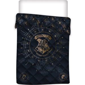 Harry Potter Sprei, Hogwarts - Eenpersoons - 140 x 200 cm - Polyester