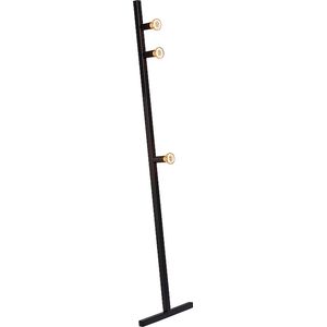 Atmooz - Vloerlamp Faillance - E14 - Staande lamp - Stalamp - Woonkamer / Slaapkamer / eetkamer - Kleur : Zwart - Metaal - Hoogte : 140cm