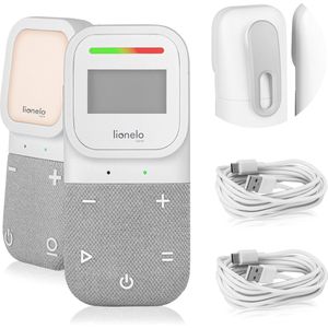 Lionelo - Babyline 2.3 - Digitale Babyfoon - Tweerichtingscommunicatie - Temperatuur- en Vochtigheidssensoren - Bereik tot 400m