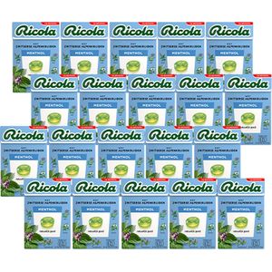 Ricola - Menthol Suikervrij - 20x 50g