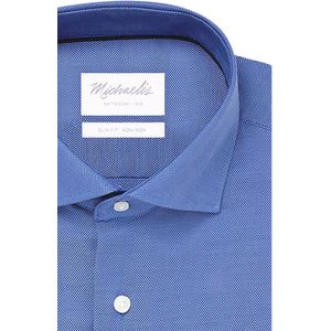 Michaelis Uni Royal Blue Oxford katoenen overhemd-boordmaat: 37 Pasvorm:Getailleerd Michaelis Overhemden