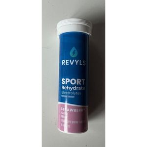 Revyls Sportdrank tabletten - Aardbei - per 10 stuks - Electrolytes - 90% minder suiker
