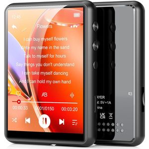 Equivera MP3 Speler Bluetooth - MP3 Speler - MP3 Speler met Bluetooth - MP3 Speler Bluetooth met FM Radio