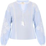 usha - FESTIVAL - Blouse - Lichtblauw - Bloemenprint