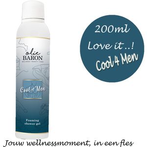 Foaming Shower Gel Cool4Men – 200ml – Verfrissende shower mousse