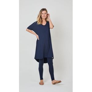 DIDI Dames Easy loose V- dress donkerblauw maat 36