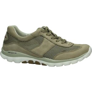Gabor - 66966 - Sneaker laag gekleed - Dames - Maat 37 - Taupe - 33 -Mesh Visone/Nubuk Visone