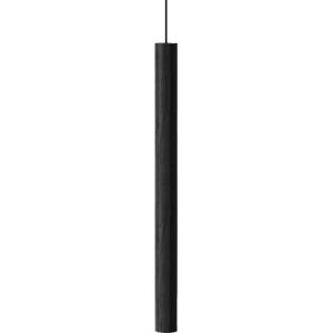 Umage Chimes Tall Hanglamp Black Oak - Eikenhout - LED Lamp - Zwart - Ø3,4 x 44 cm