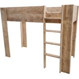 Wood4you - Hoogslaper bed Noortje steigerhout 210Lx165Hx96D cm