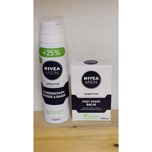 BodyBeautySkinCare - Nivea men - Sensitive scheerschuim - Sensitive post shave balm