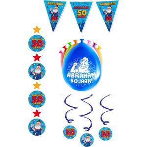 50 Jaar Abraham - Feestpakket - 50 Jaar - Versiering pakket - Abraham Pakket - Jubileum