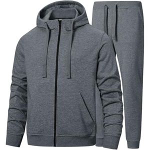 Trainingspak voor heren - Hoodie, Katoen, Joggingpak, Atletisch, Comfortabel Tracksuit