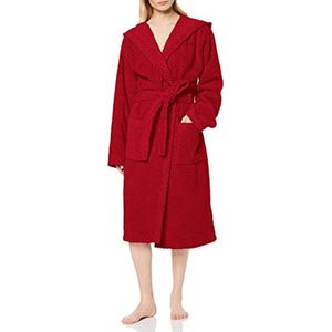 Zachte Katoenen Badjas in Bordeaux voor Dames - Zeemeerminstijl