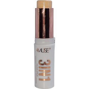 Amuse - 3IN1 Glam Stick - 02 Cool Beige - Foundation - Concealer - Spot Corrector - 10 g