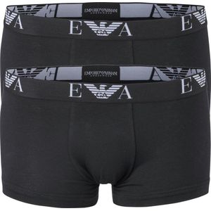 Emporio Armani Trunk Boxershorts (2-pack) - Sportonderbroek - Mannen - Maat S - Zwart