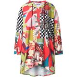 Angel of Style - Dames - Hoodie oversized fit patchmotief capuchon - Zacht roze - Maat 42+