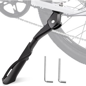 S&Dshopline® Kinderfietsstandaard 20-22 inch, in hoogte verstelbaar, kickstand, universeel, stabiel, antislip, achterbouwstandaard voor mountainbike, stadsfiets, racefietsen, trekkingfiets