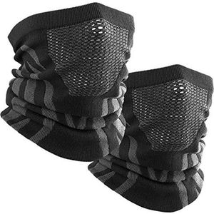 Winter Nekgaiter en Gezichtsmasker - Winddichte Bescherming voor Koud Weer - 2-Pack