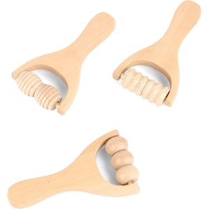 Lexium Maderotherapie set - Madero - Massage roller - Houttherapie - Anti-cellulitis - Maderotherapie set massage - Massage hout