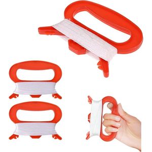 Kite Line Winder - 4 stuks met Winding Board en Handvat 100m Cord Reel voor familie en team outdoor activiteiten