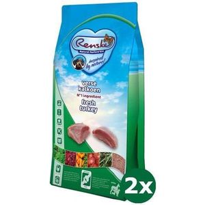 2x2 kg Renske super premium senior kalkoen graanvrij hondenvoer