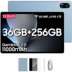 Blackview - MEGA 8 - Tablet - Blauw - 256GB Opslag - 12GB RAM - 4G