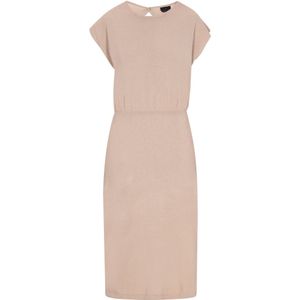 DreiMaster - Klassik - Jurk - Taupe - 3/4 Lengte - Ronde Hals