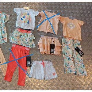 4PRESIDENT Flared pants meisje - Psychedellic aop - Maat 110 - Flared broek meisjes