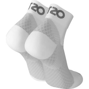 OS1st FS4 fasciitis plantaris korte compressie sokken maat M (37.5-43) – wit – hielspoor – vermoeide voeten – pijn onder de voetboog – hielpijn ��– ademend – vochtregulerend – verkoelend - naadloos – antibacterieel