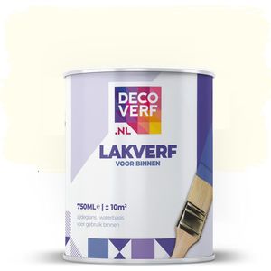 Decoverf lakverf gebroken wit/9010, 750ml