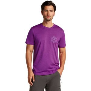 Icebreaker Merino 150 Tech Lite Hike Natural T-shirt Met Korte Mouwen Paars L Man
