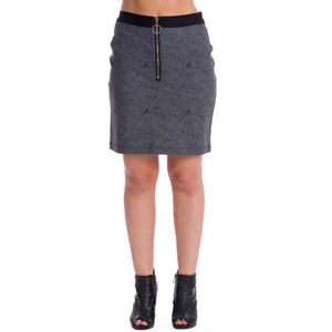 Banned - CREEPY SPIDER Korte rok - 2XL - Grijs