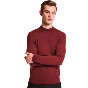 Michael Kors Turtleneck Pullover Merino Wol - Bordeaux