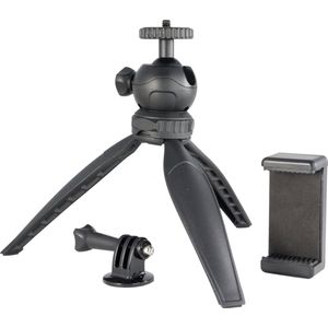 PRO-mounts - Mini Tripod | Compacte Selfie Stick | Universeel | Voor Camera & Smartphone | Tri-pod geschikt voor Iphone & Samsung | Kleine statief | Selfiestick Telefoon | Ook voor Go-Pro actie camera