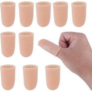 JHubers Goods - - 10 Stuks Siliconen Vingerbeschermers voor Vingerkraken - Set van Herbruikbare Vinger Mouw Beschermers