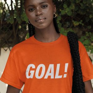 Dames Oranje T-shirt EK WK Goal! - MAAT XXL - Dames Feestkleding & Carnavalskleding
