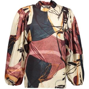 NED Blouse Maldon Ls Mother Of Pearl Artistry Woven 25w1 Fb012 02 32 Mother Of Pearl Dames Maat - S