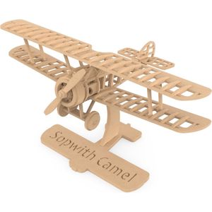 Ilo Build 3D Houten Modelbouw Sopwith Camel, NUI-105, 25x18x16cm