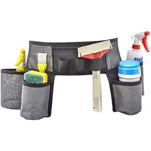 Leer gereedschapsriem voor professionals - verstelbare nylon schort voor timmerlieden en ambachtslieden