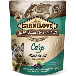 Carnilove Dog Pouch Pate Carp with Black Carrot 300 gram -  - Honden droogvoer